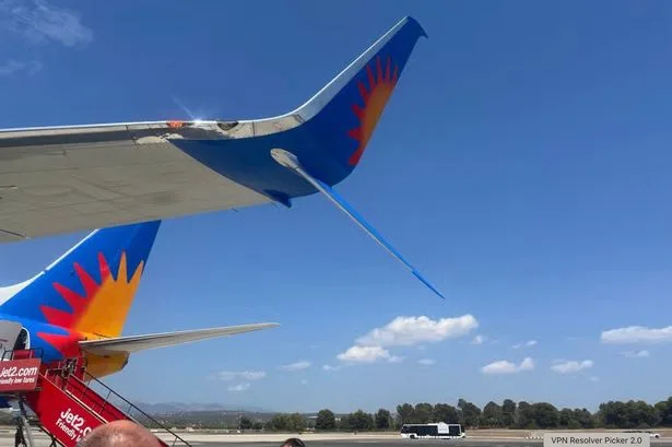 Jet2 UK-bound flight from Spain in chaos after 'wing tip hit'