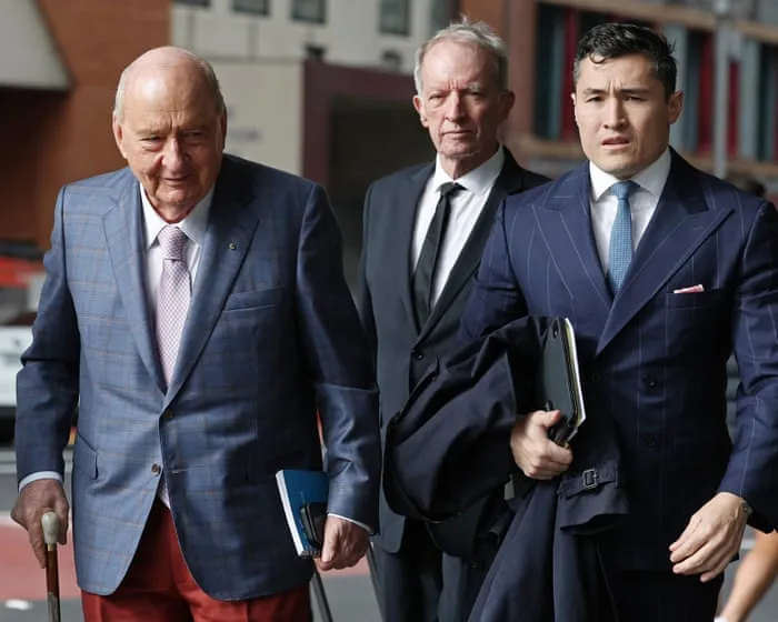 Alleged victim looked ‘distraught’ while sitting next to Alan Jones during restaurant luncheon, court hears