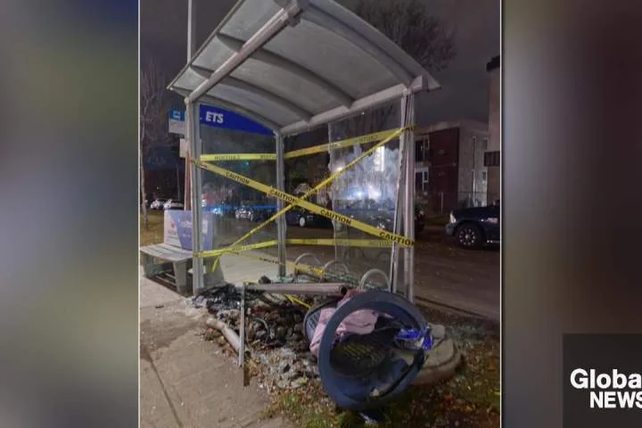 Young father killed when motorcycle crashes into Edmonton bus shelter