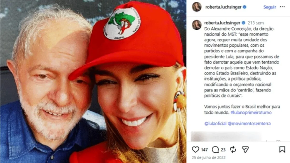 Após Lula negar conhecê-la, lobista Roberta Luchsinger apaga rede social com registros de fotos entre eles
