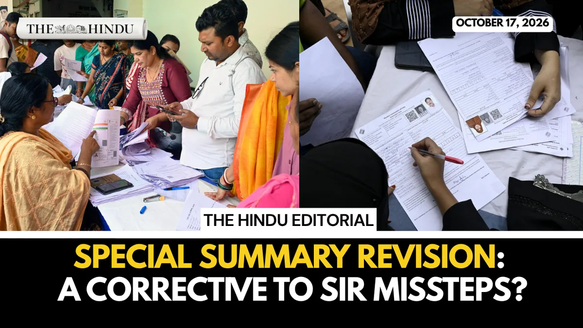 A necessary corrective: On the SSR, the special summary revision of electoral rolls | Editorial