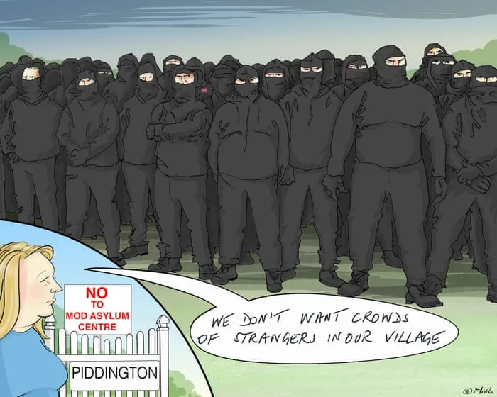 Nicola Jennings on the proposal to house asylum seekers in Oxfordshire – cartoon