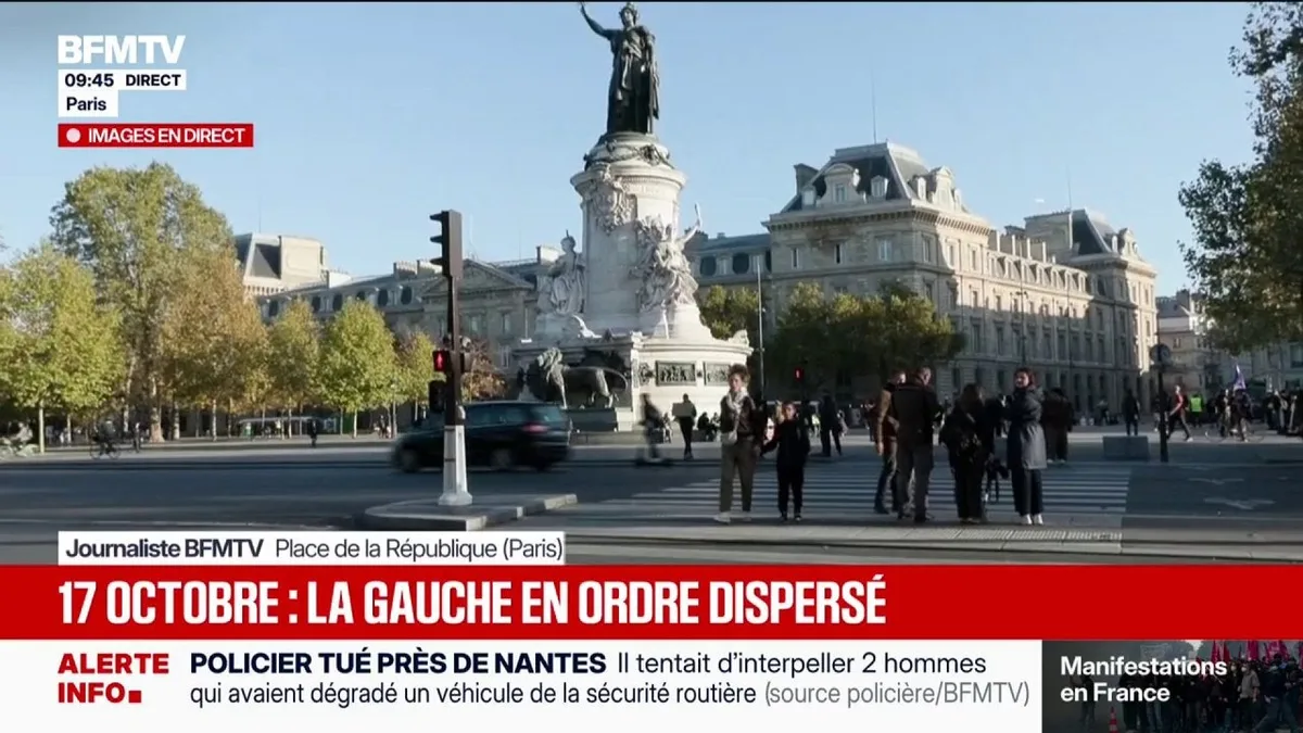Manifestations du 17 octobre: le cortège devrait partir à 14 heures, place de la République