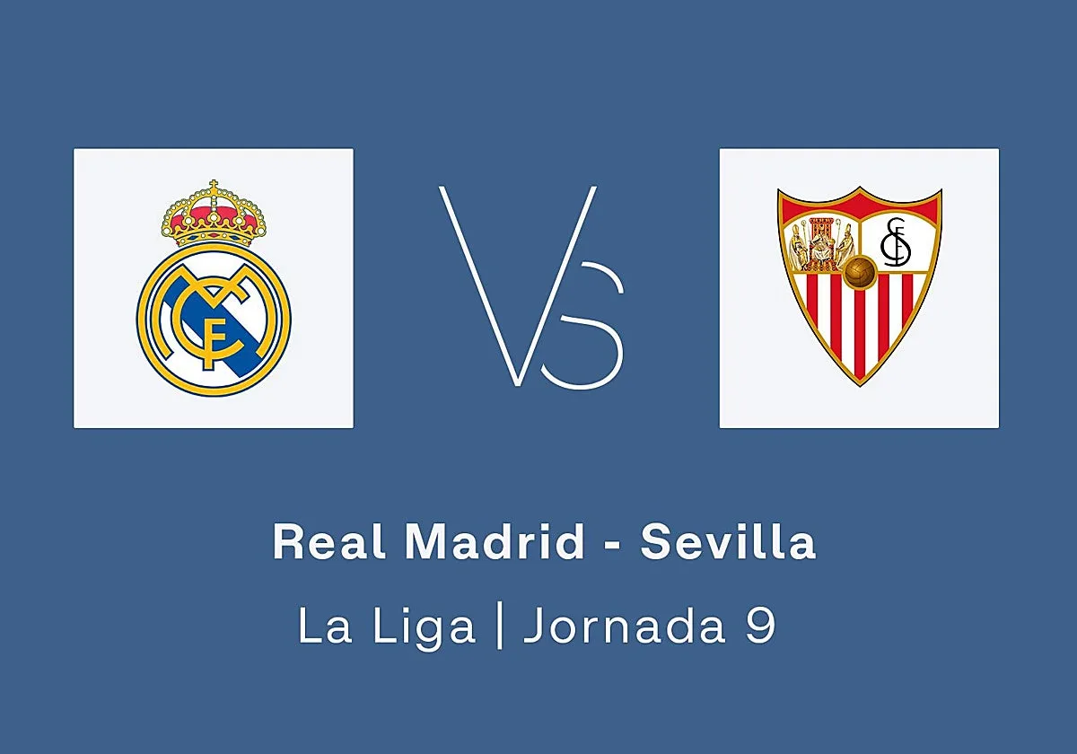 Estadísticas del Real Madrid - Sevilla de la jornada 9 de la Liga