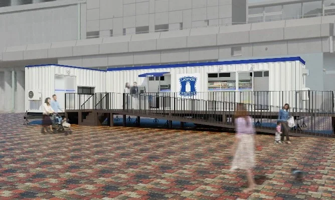 Lawson convenience store opens its first mobile, trailer-style location in Japan
