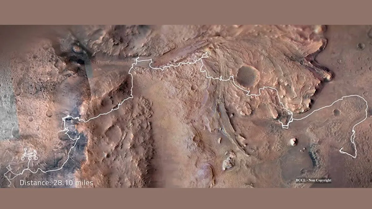 NASA’s Perseverance rover breaks Mars driving record, covering 28.1 miles in five years