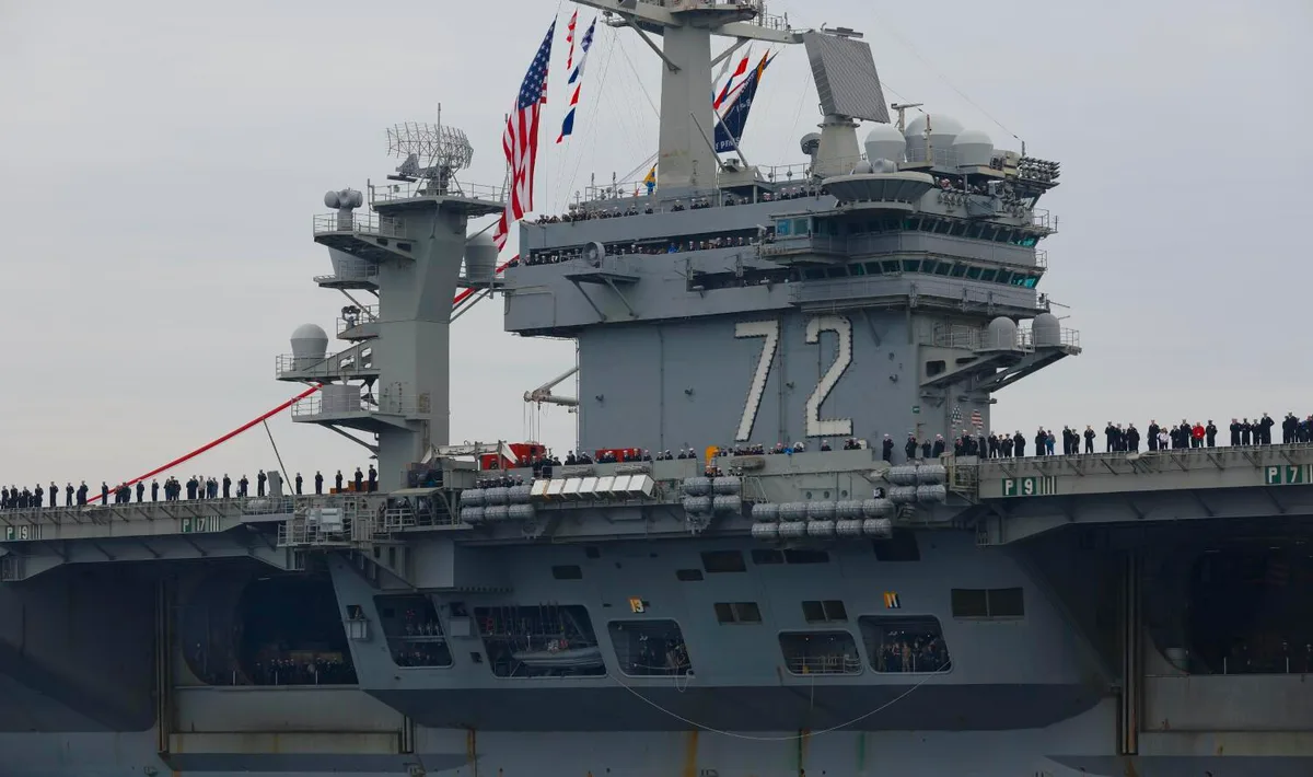 Trump says USS Abraham Lincoln deployment 'not nearly long enough' amid outcry from families