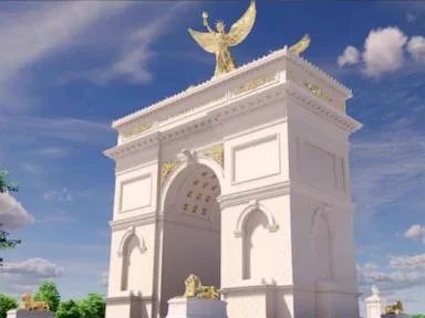 WATCH: Trump says 'Triumphal Arch' will be used as a sniper and drone facility