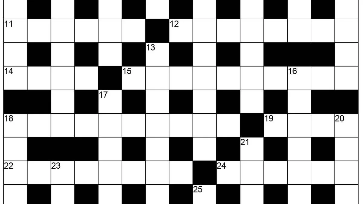The Hindu Sunday crossword no. 70