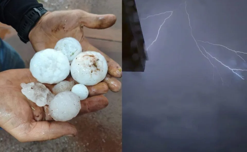 VIDEO! Ventos de 100 km/h e granizo gigante: Tempestade no Paraná deixa rastro de destruição