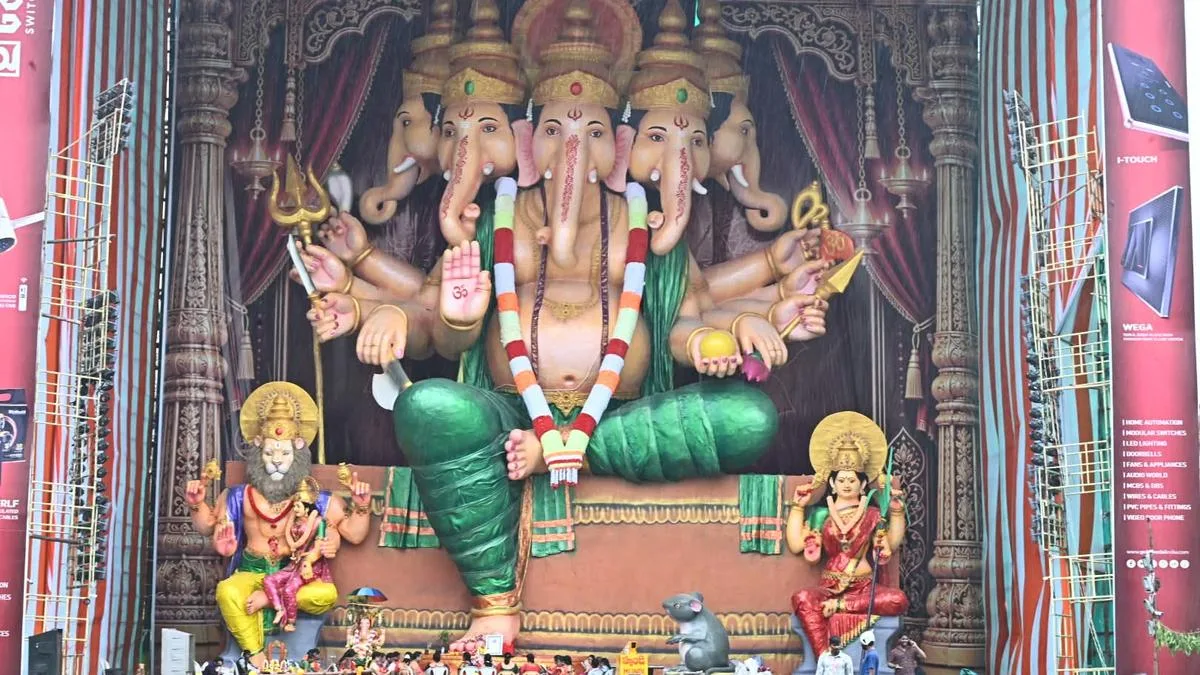 Vijayawada’s 72-foot eco-friendly Ganesh will be washed away where it sits on September 24