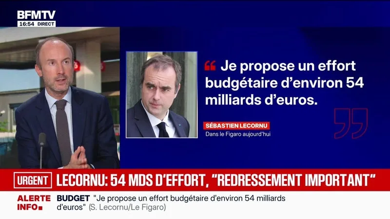 Marschall Truchot : Lecornu propose "un effort budgétaire de 54 milliards" - 17/09