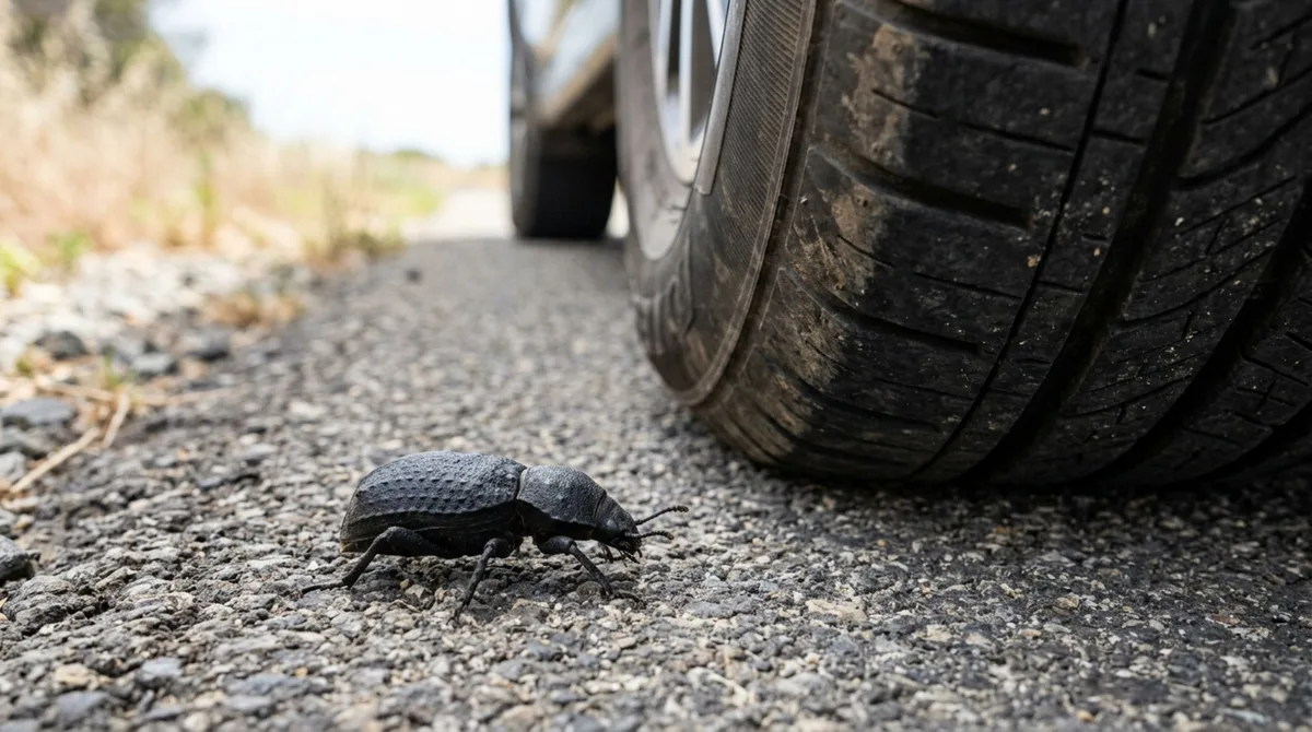 O besouro exótico com uma armadura tão resistente que consegue sobreviver ao peso de um carro
