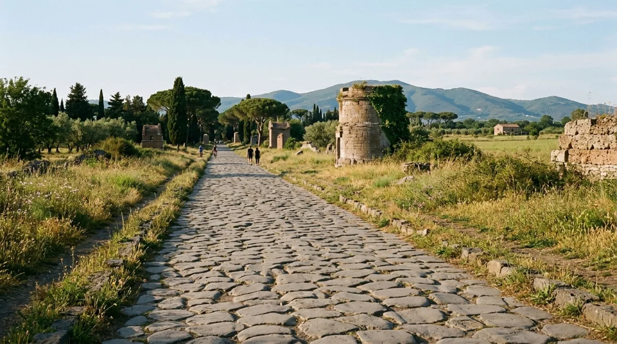 A estrada romana que atravessa montanhas e ainda conserva trechos originais depois de mais de dois mil anos
