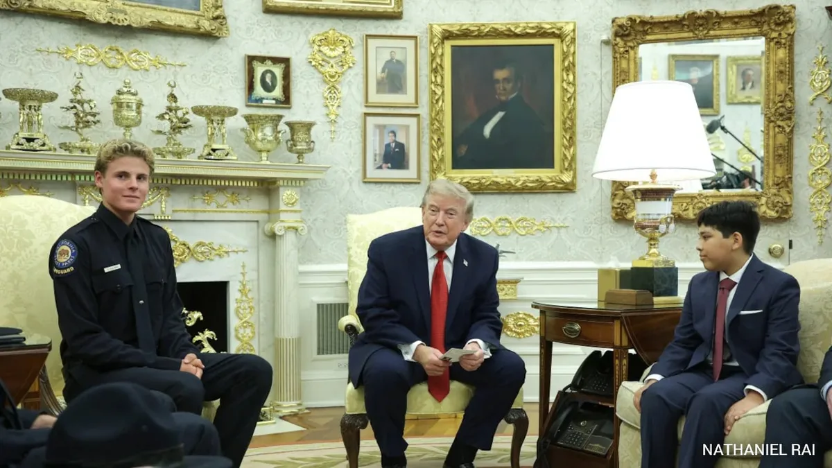 Trump Meets Lifeguard, Indian-American Boy Rescued From Surf At White House