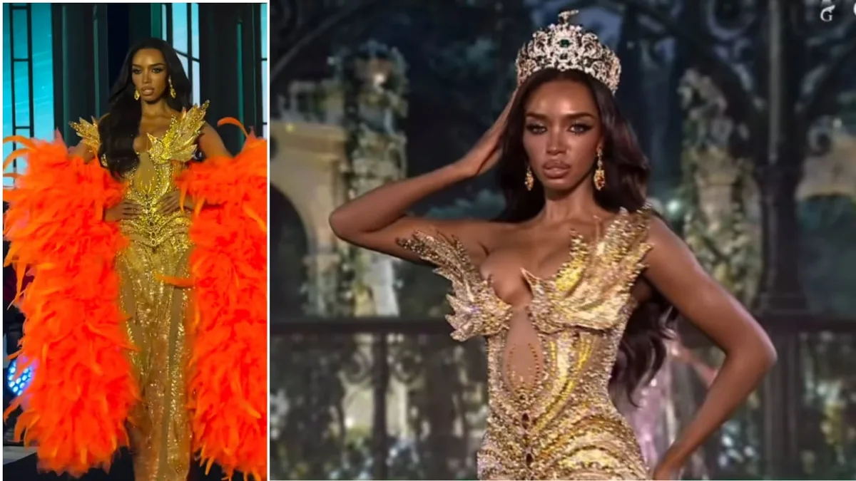 Zuliet Seminario supera un tropiezo en la pasarela durante la ceremonia de bienvenida del Miss Grand International 2026
