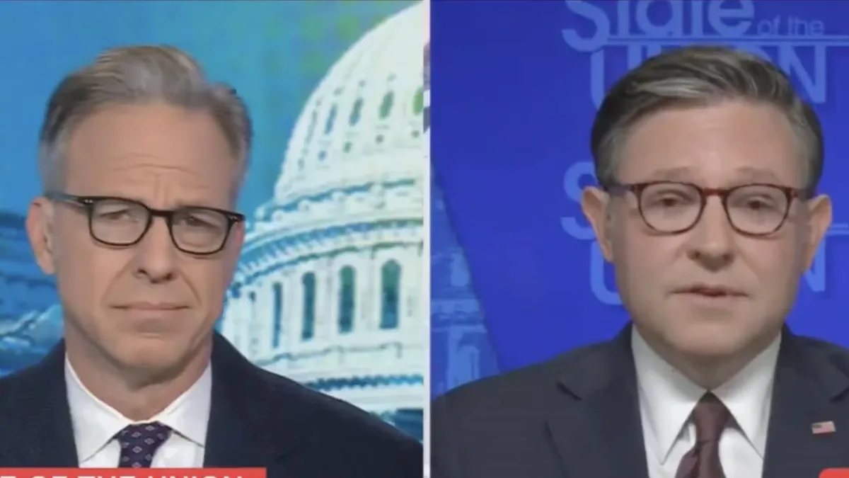Mike Johnson Cornered on Vile MAGA Candidate's NSFW Video