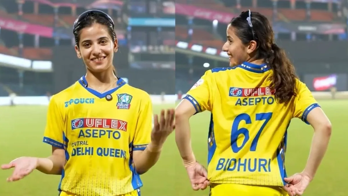 Who is Medhavi Bidhuri? Delhi women's cricketer goes viral for 6-7 celebration
