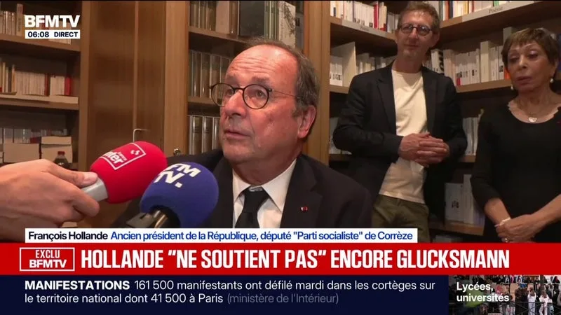 "À lui de créer la dynamique": François Hollande réagit à la victoire de Raphaël Glucksmann à la primaire sociale-démocrate