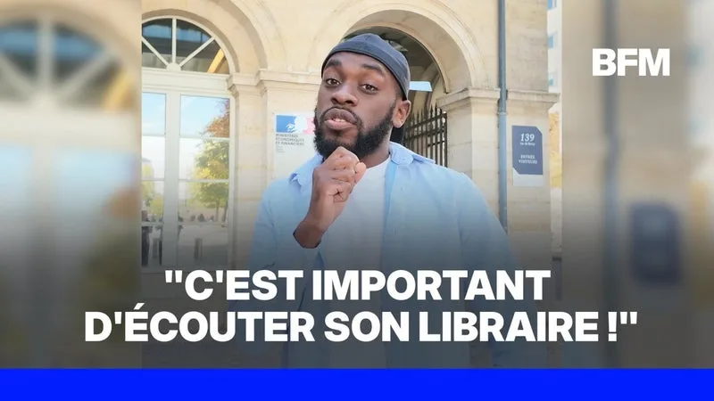 Le créateur de contenu Paul-Denis, alias "Endirect2labibliothèque", a rencontré le ministre Serge Papin pour échanger sur l'avenir des librairies