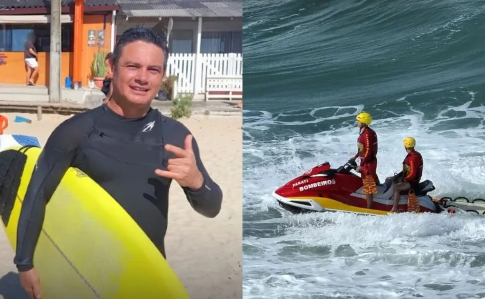 Surfista de Curitiba é encontrado morto em praia de Santa Catarina e esposa lamenta: “Não sei como recomeçar”