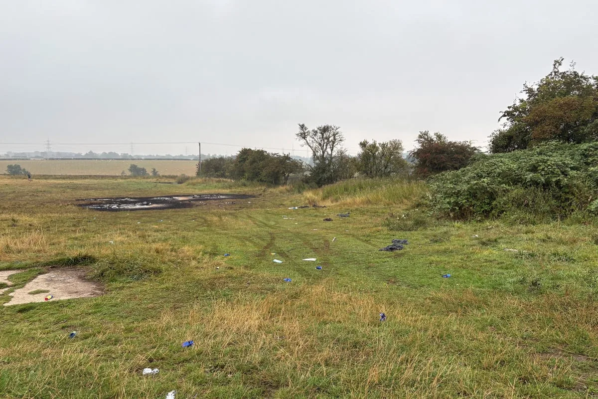 Torching cars at A66 crash vigil ‘completely unacceptable’, say police