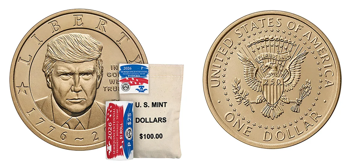 EEUU pone a la venta monedas conmemorativas con el rostro de Trump