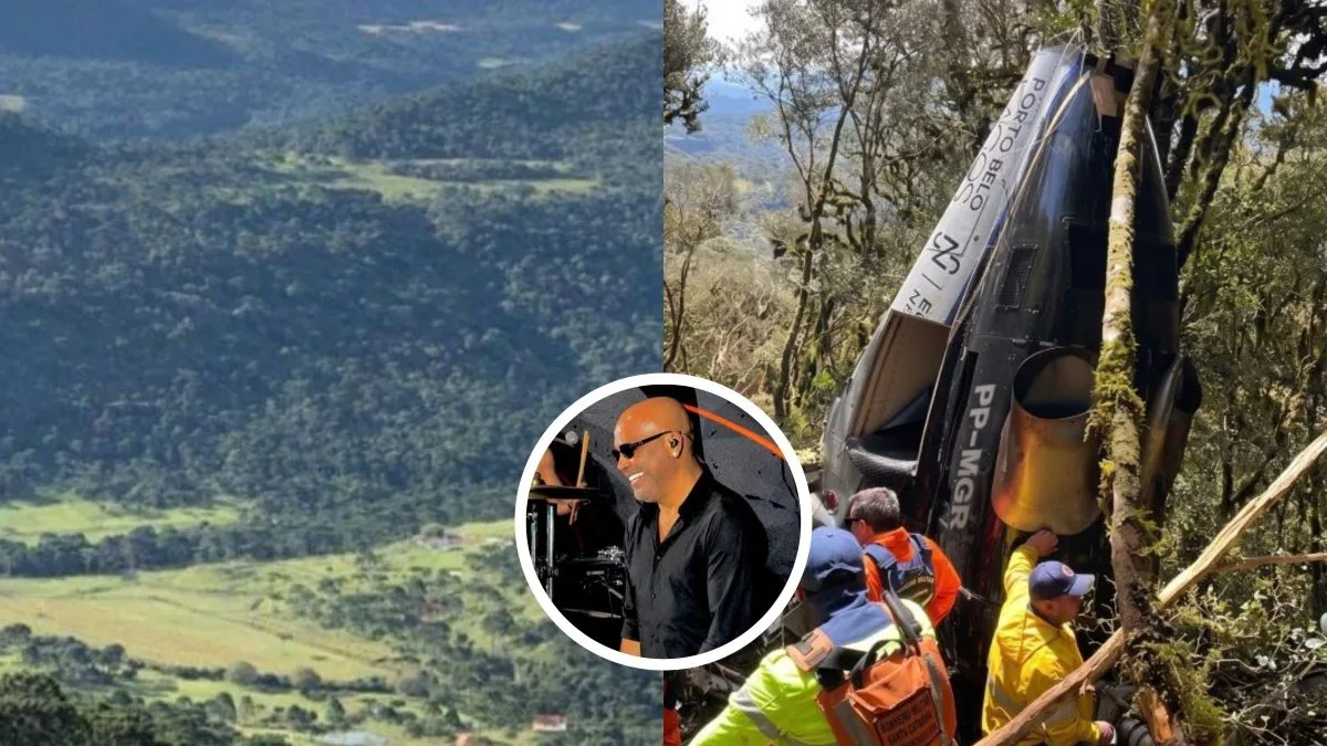 Dono da propriedade onde helicóptero caiu e matou cantor Rick, Bruno Avelar e outras três pessoas em SC relata como encontrou o local