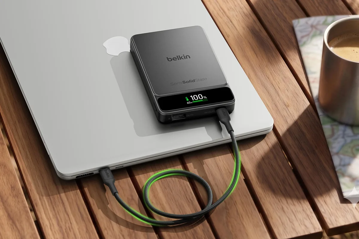 Belkin introduces its first longer-lasting semi-solid-state power banks