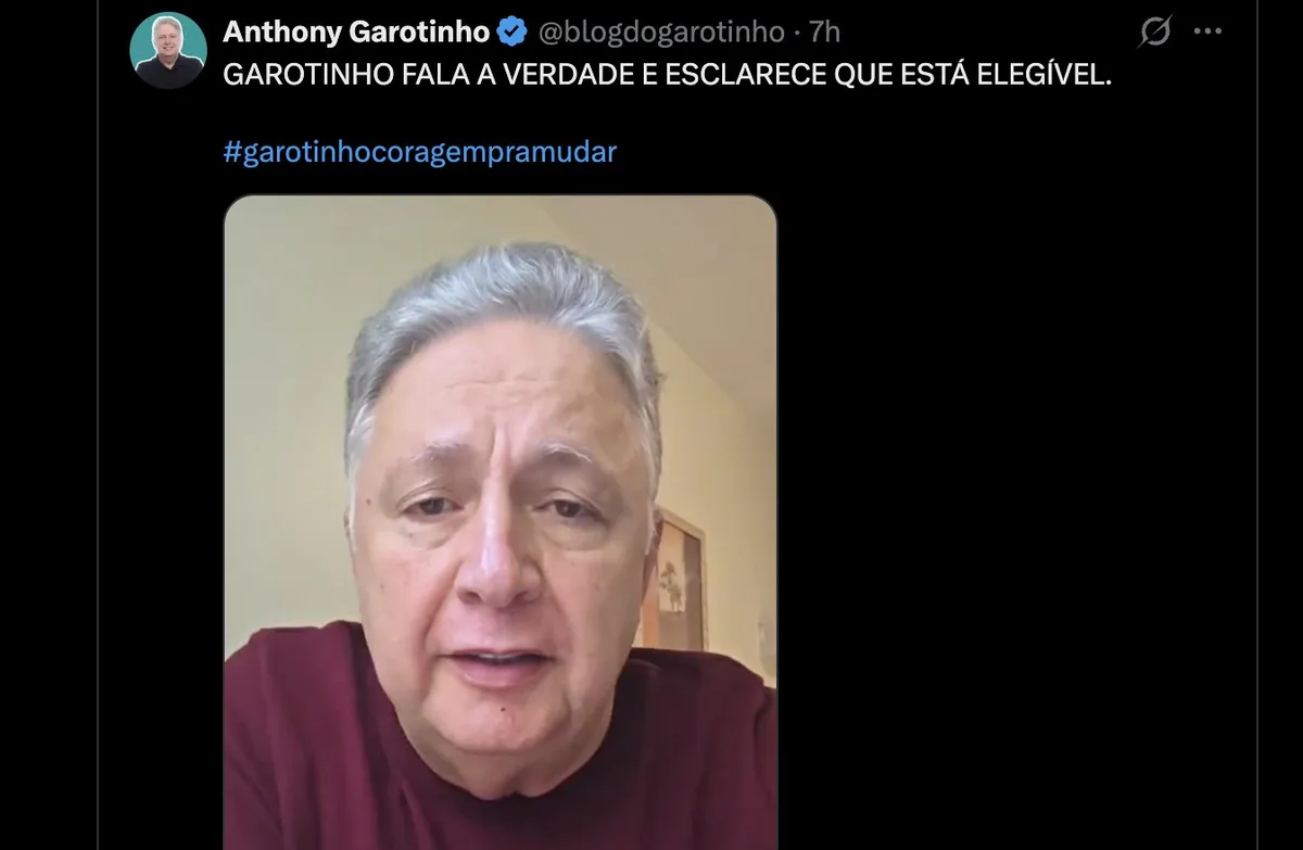 A reação de Garotinho à decisão que ameaça sua candidatura ao governo do Rio