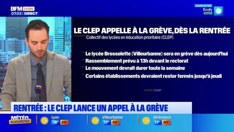 Rentrée : le CLEP lance un appel à la grêve
