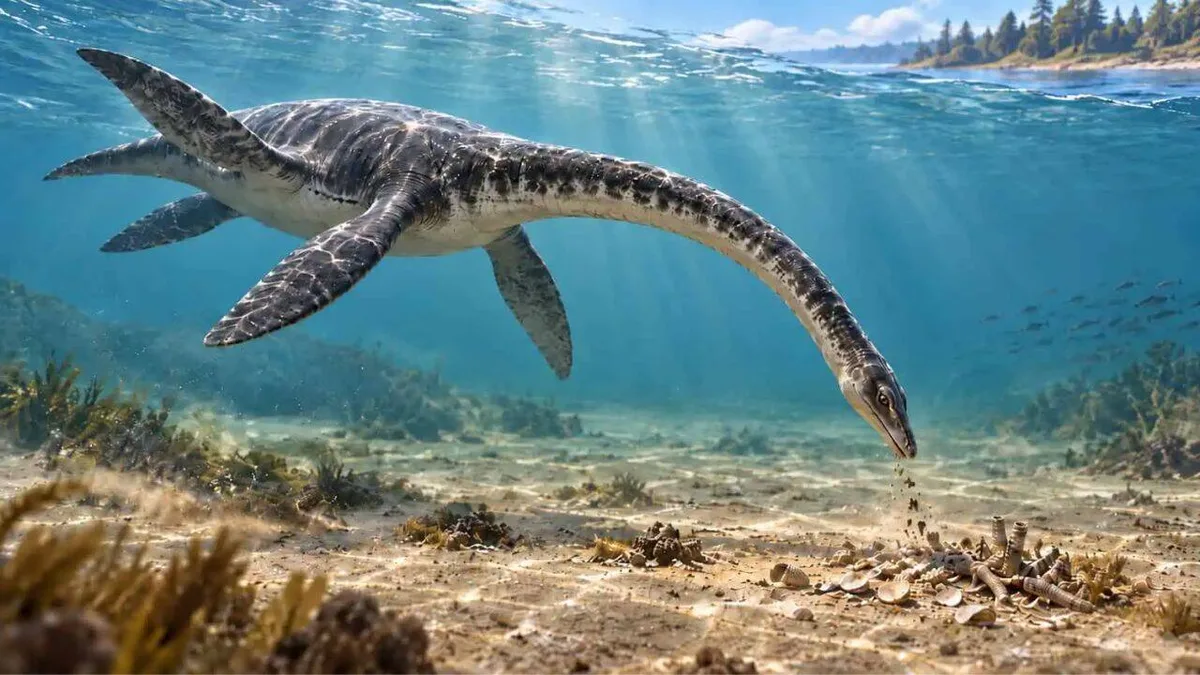 Ancient marine reptiles may have swum ashore to vomit, fossils suggest