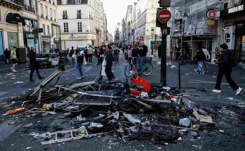 Galería: Francia, entre destrozos, quemazones y manifestaciones; así amanece La República tras protestas estudiantiles