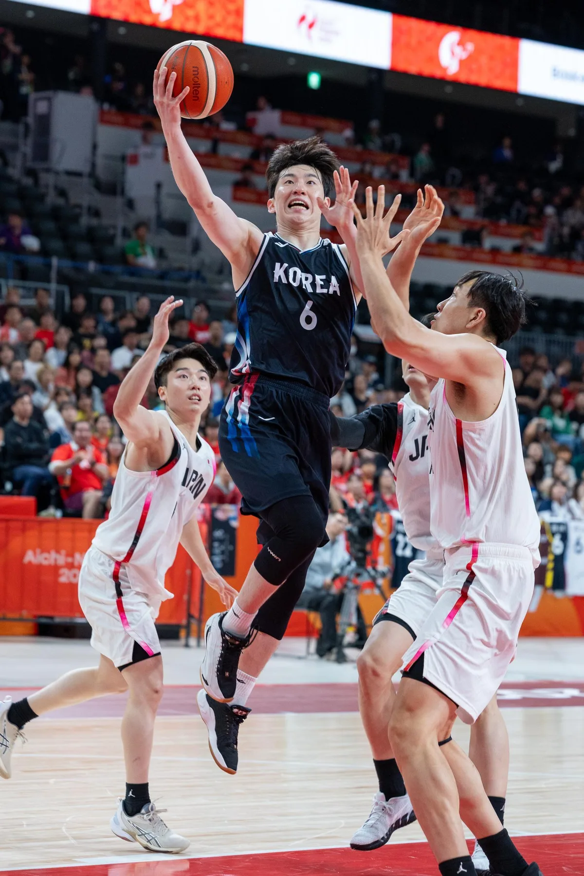 韓 남자농구, 아시안게임 첫 한일전서 100-83 완승…앞으로도 꽃길만