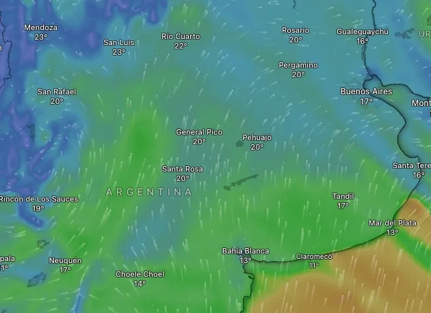 Hay alerta amarilla por lluvias y vientos fuertes para este jueves 20 de agosto: las provincias afectadas
