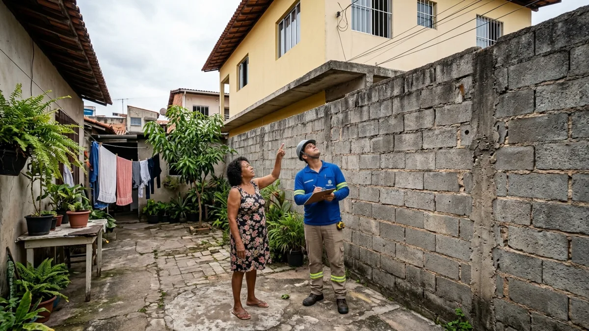 Homem constrói um segundo andar depois de anos juntando dinheiro e, já com a obra pronta, vizinho afirma que parte da laje avançou sobre seu terreno e pede demolição do trecho