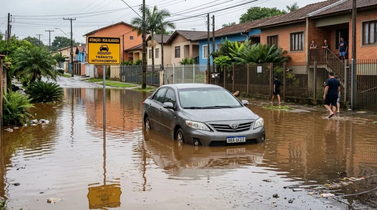 Motorista entra em uma rua alagada, o carro para no meio da água e a seguradora nega o conserto após perícia apontar possível agravamento do risco, mesmo com cobertura compreensiva