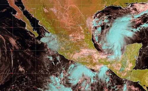 Se forma la Depresión Tropical Veinte-E frente a costas del Pacífico; pronostican lluvias intensas en Guerrero y Oaxaca