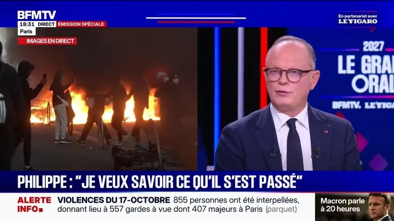 "Dans notre utilisation de la force face aux pilleurs, nous pouvons aller plus loin", affirme Édouard Philippe, candidat Horizons à la présidentielle
