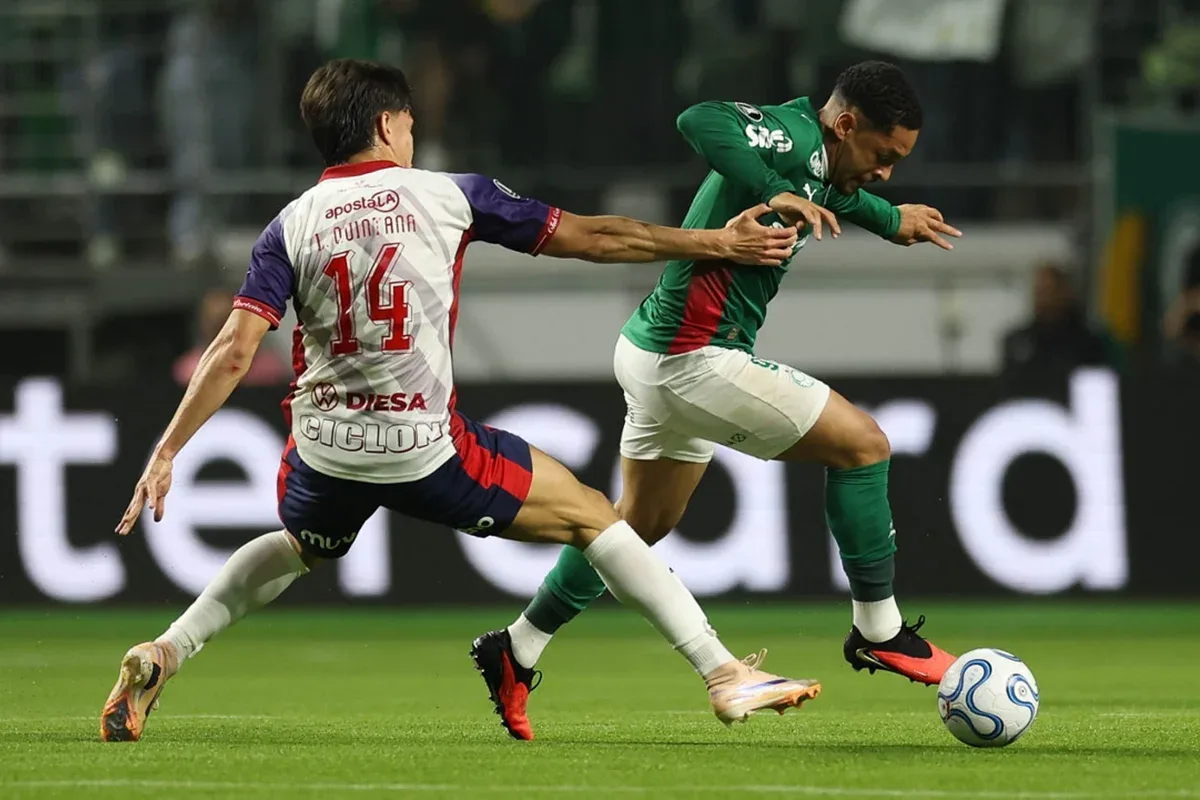 Palmeiras sofre empate no fim para o Cerro Porteño e decide vaga nas quartas no Paraguai