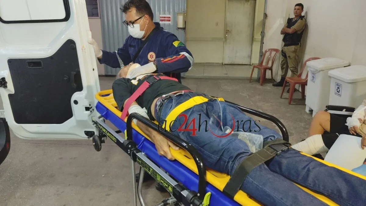 Colisão entre moto e bicicleta deixa idoso ferido em Rio Branco
