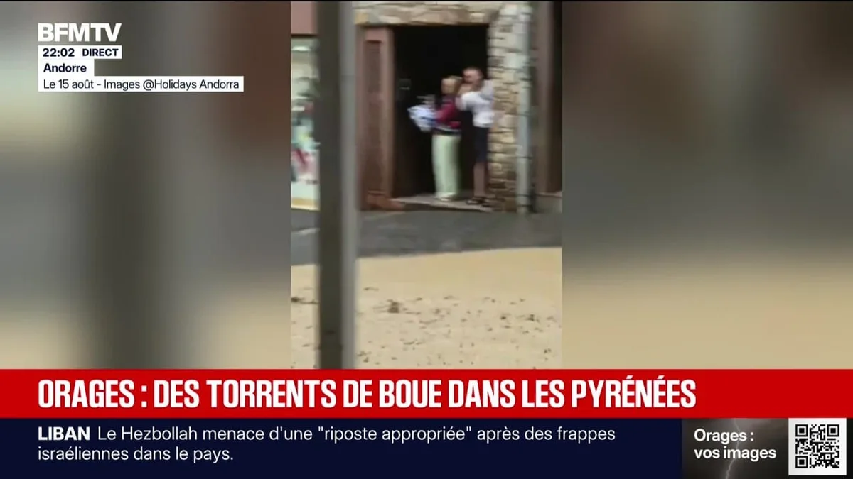 Orages : des torrents de boue dans les Pyrénées - 15/08