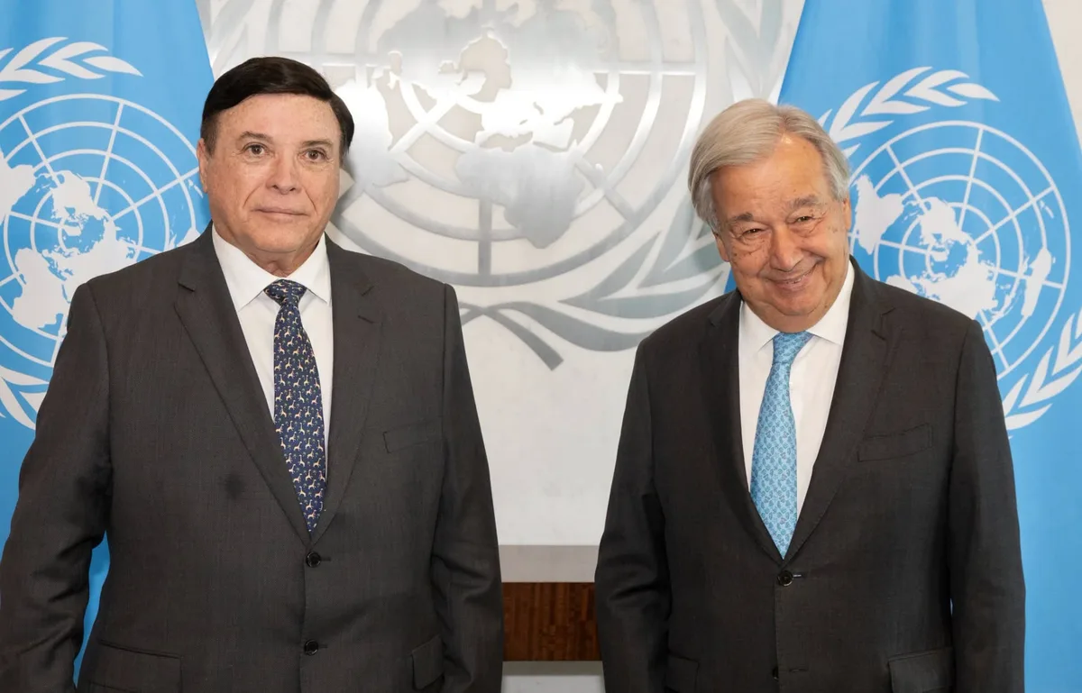 Boris Marchegiani presenta cartas credenciales ante António Guterres como embajador de Costa Rica ante la ONU