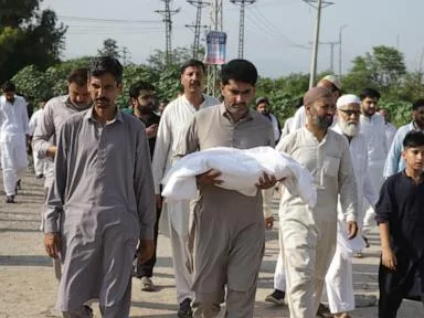Pakistani investigators visiting hospital nursery where fire killed 14 newborns