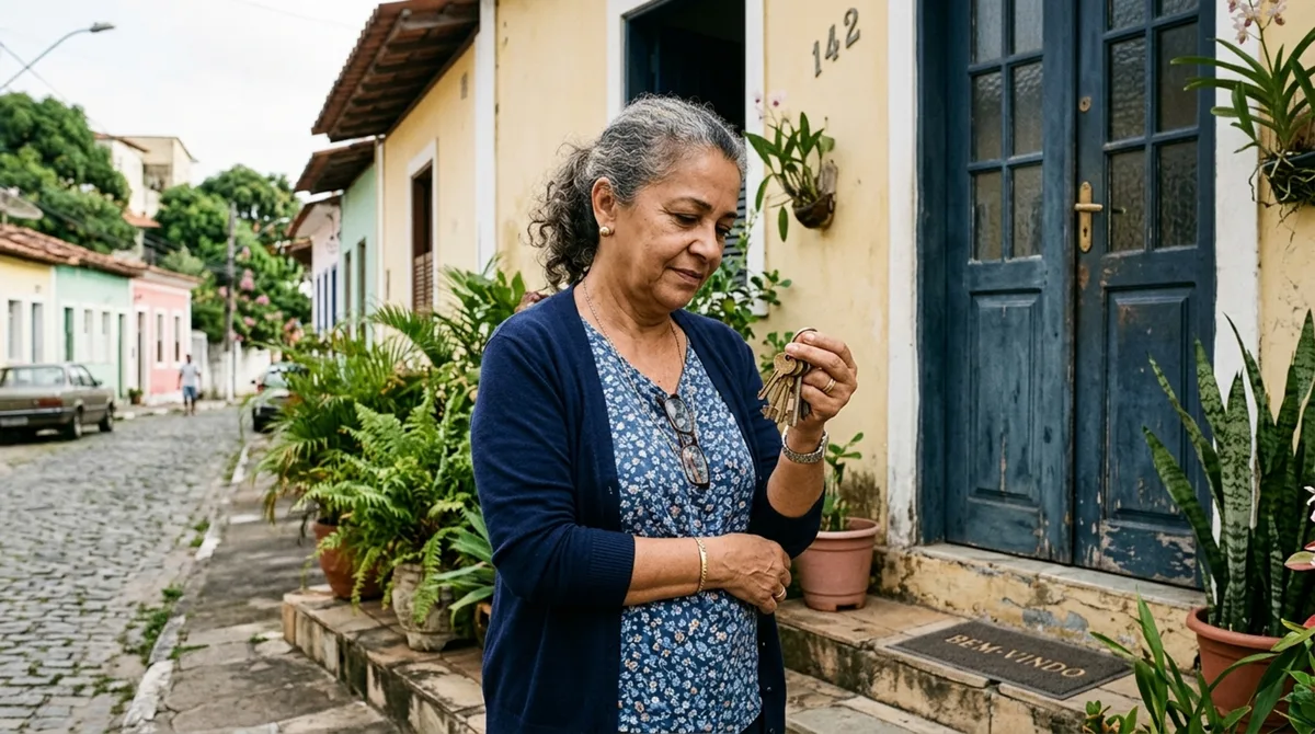 Filhos herdam a casa do pai e decidem vender o imóvel, mas descobrem que a madrasta tem direito de continuar morando lá pelo resto da vida