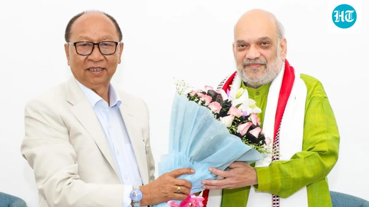 Amit Shah meets Manipur CM Khemchand in Delhi, says he will visit state later this month