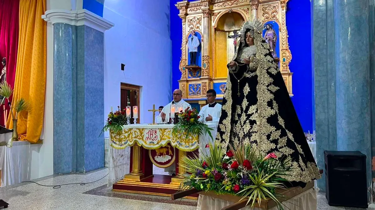 Fieles de Ciudad Orinoco honran a Nuestra Señora de la Soledad