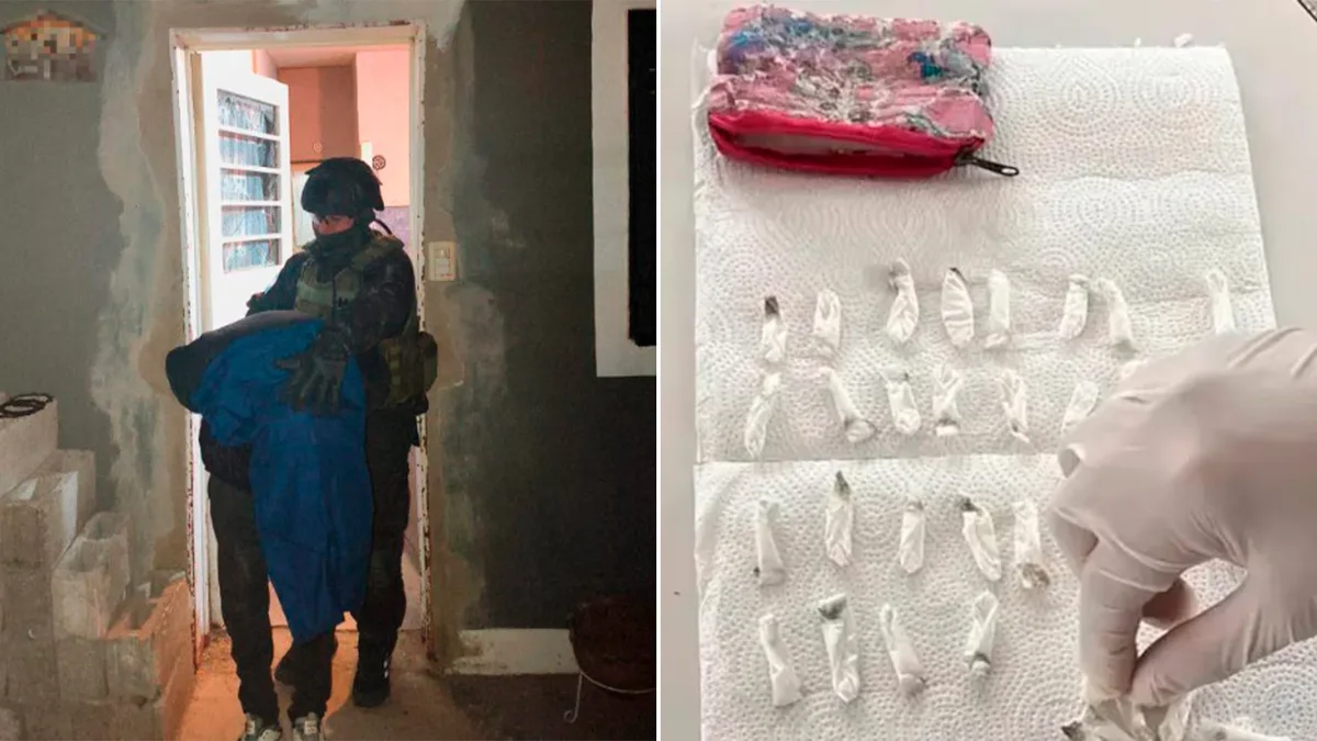 Detuvieron al papá del nene de dos años que llegó al jardín con 71 envoltorios de cocaína