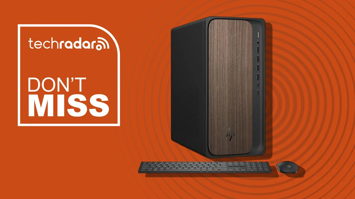 If I were buying a desktop PC today, I’d choose this HP OmniDesk with its dark wood design, Core Ultra 7 power, 32GB DDR5-5600 RAM and 1TB SSD storage — and it’s just had a price cut