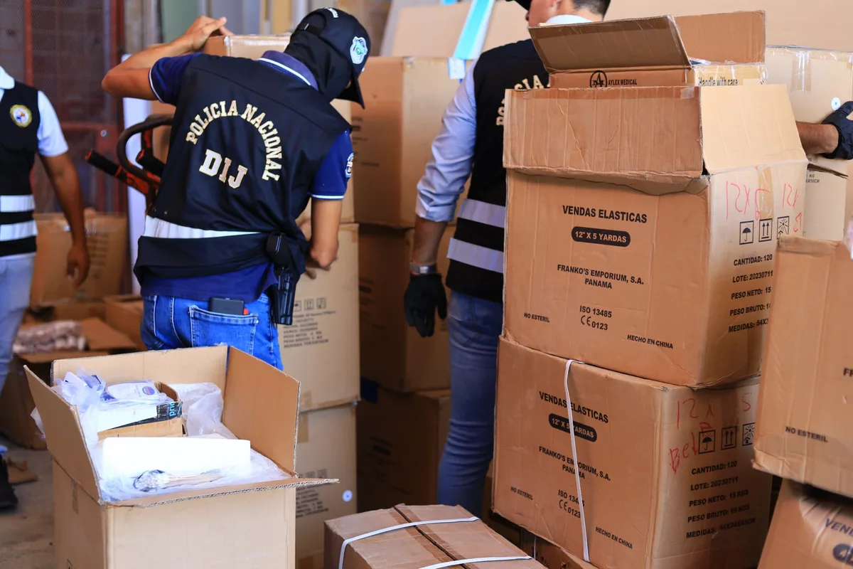 Incautan casi 12 mil insumos médicos presuntamente falsificados en Panamá